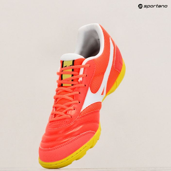 Scarpe da calcio Mizuno Morelia Sala Club TF uomo neon flame/bianco 9