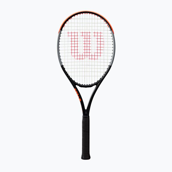 Racchetta da tennis Wilson Burn 100 V4.0 nero e arancione WR044710U 7