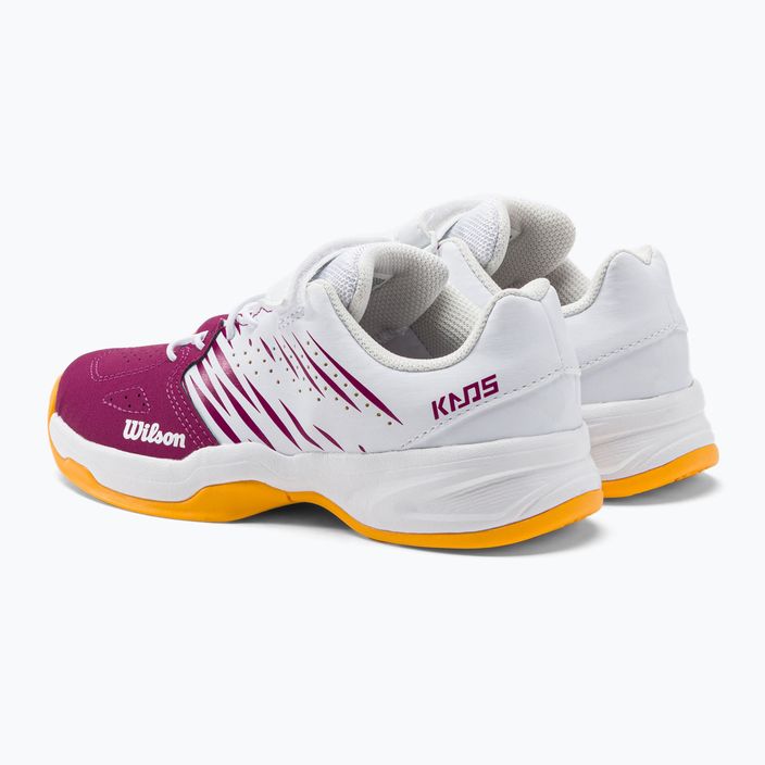 Wilson Kaos K 2.0 Jr scarpe da tennis per bambini bianco e rosa WRS329190 3