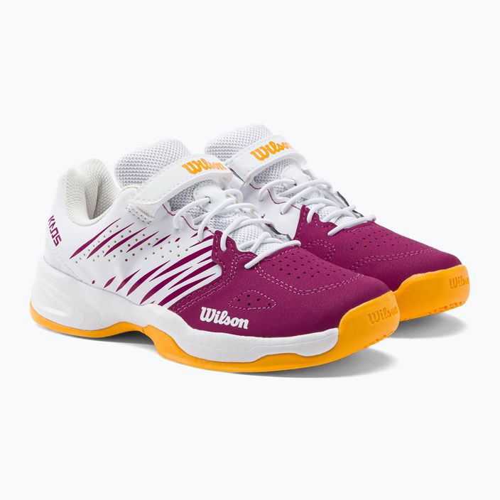 Wilson Kaos K 2.0 Jr scarpe da tennis per bambini bianco e rosa WRS329190 5