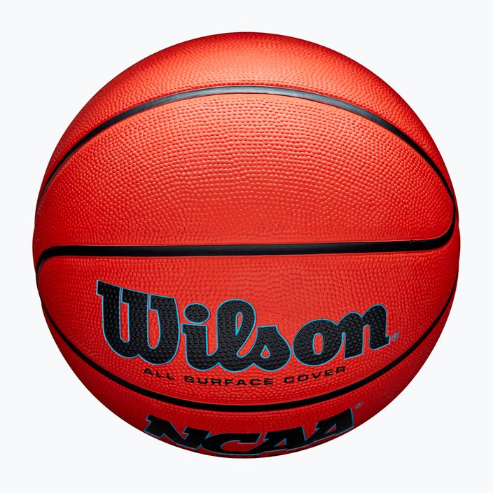 Wilson NCAA Elevate arancione / nero basket dimensioni 7 4