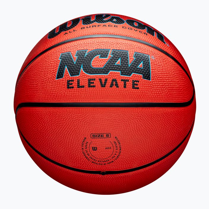 Wilson NCAA Elevate arancione / nero basket dimensioni 7 5