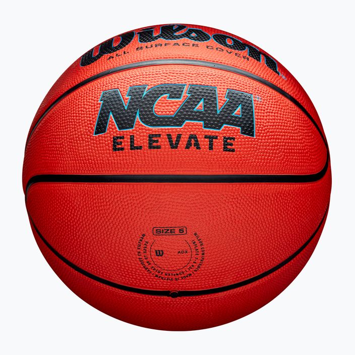 Wilson NCAA Elevate arancione / nero basket dimensioni 6 5