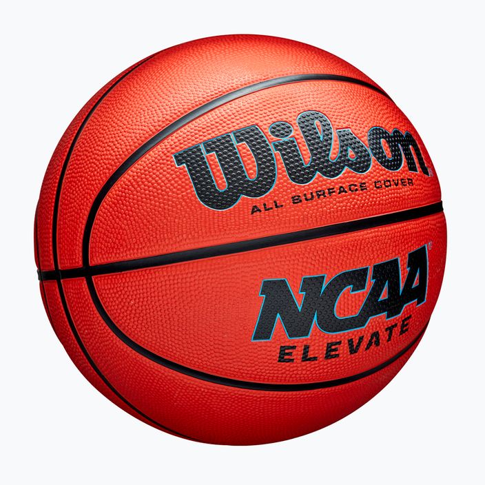 Wilson NCAA Elevate arancione/nero basket bambini taglia 5 2