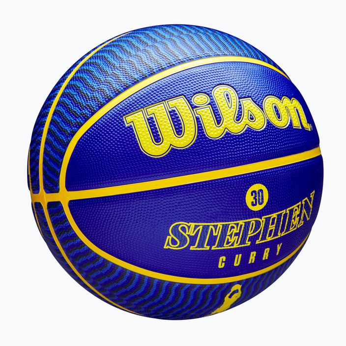 Wilson NBA Player Icon Outdoor Curry blu dimensioni 7 basket 2