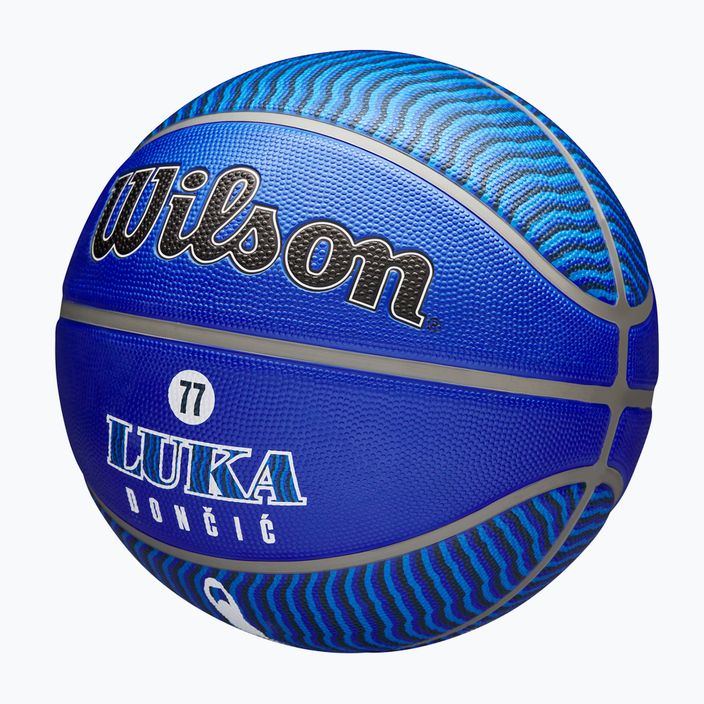 Wilson NBA Player Icon Outdoor basket Luka blu taglia 7 3
