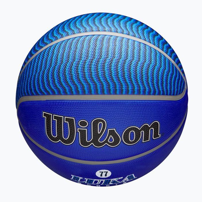 Wilson NBA Player Icon Outdoor basket Luka blu taglia 7 5