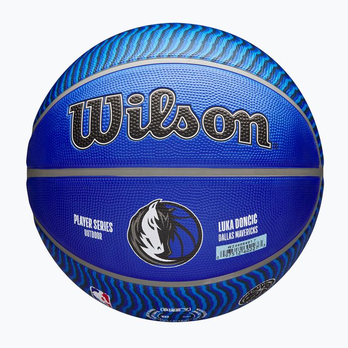Wilson NBA Player Icon Outdoor basket Luka blu taglia 7 6