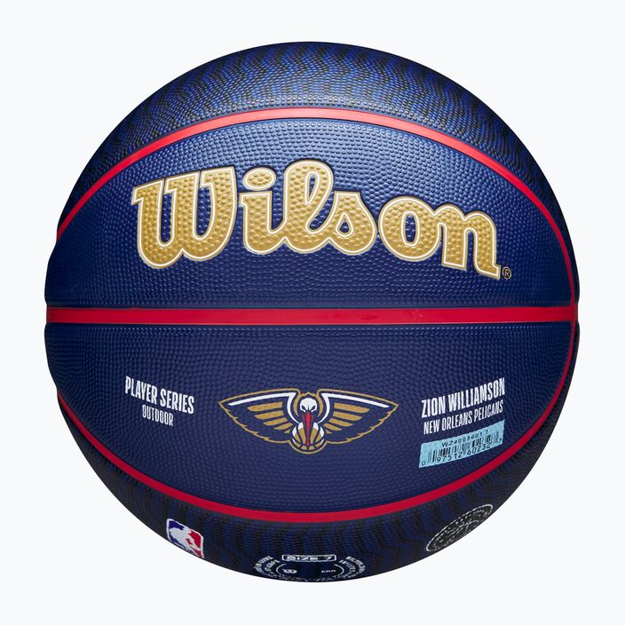 Wilson NBA Player Icon Outdoor Zion basket marina / blu dimensioni 7 6