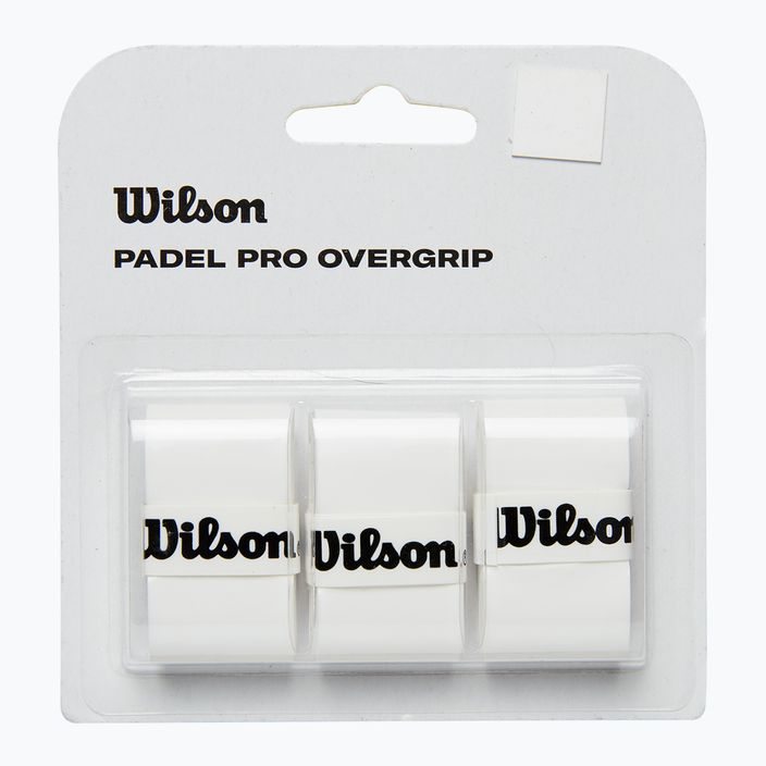 Wilson Padel Pro Overgrip padel Racquet Wrap 3 pezzi bianco. 2