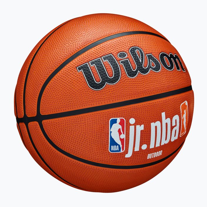 Pallacanestro per bambini Wilson NBA JR Fam Logo Autentico Outdoor marrone taglia 5 2