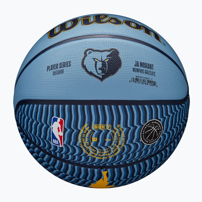Wilson NBA Player Icon Outdoor basket Morant blu dimensioni 7 5