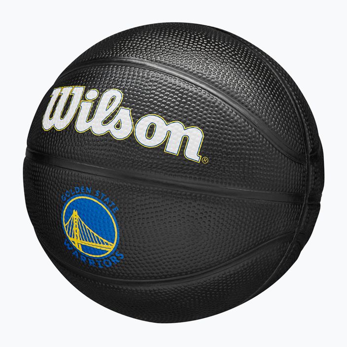Pallone da basket Wilson NBA Tribute Mini Golden State Warriors bambino nero taglia 3 3