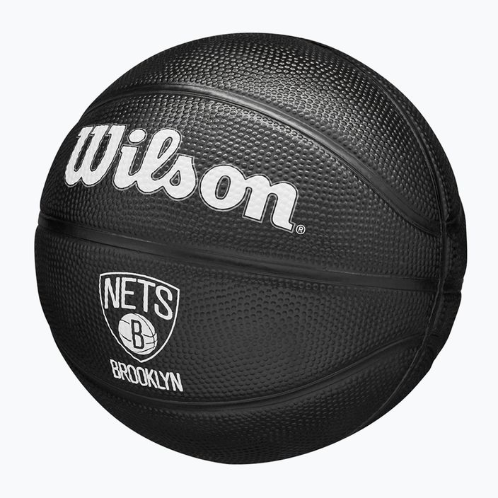 Pallacanestro per bambini Wilson NBA Team Tribute Mini Brooklyn Nets nero taglia 3 3