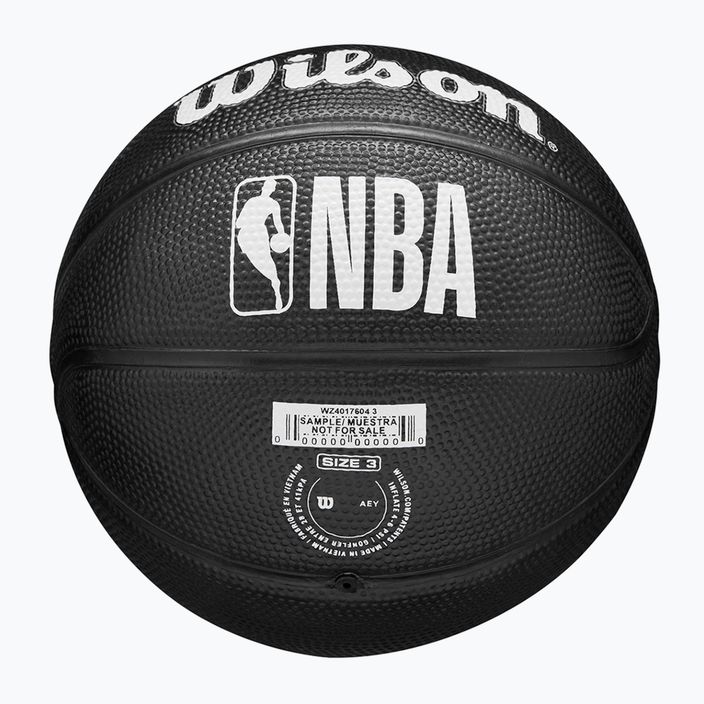 Pallacanestro per bambini Wilson NBA Team Tribute Mini Brooklyn Nets nero taglia 3 7