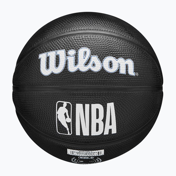 Pallone da basket Wilson per bambini NBA Team Tribute Mini Dallas Mavericks nero taglia 3 6