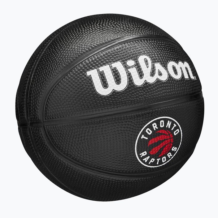 Pallone da basket Wilson NBA Tribute Mini Toronto Raptors bambino nero taglia 3 2
