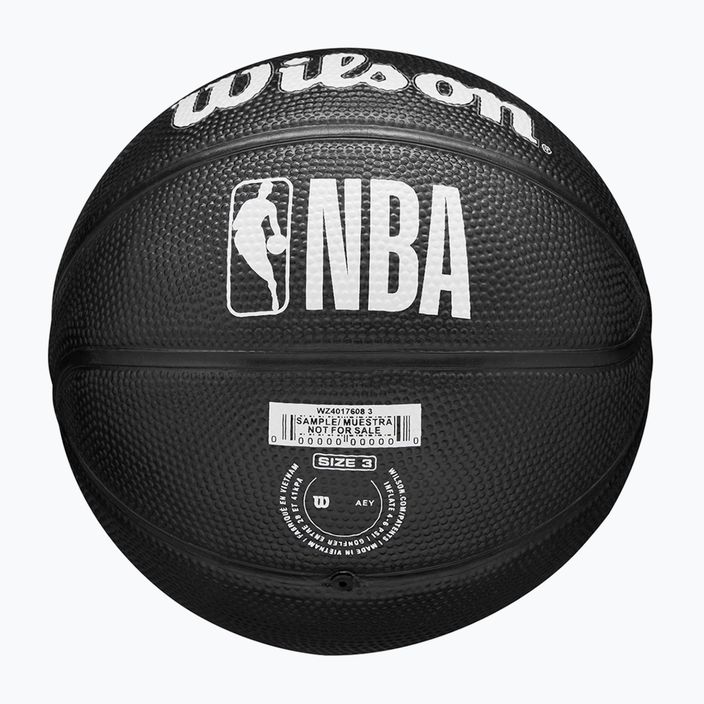 Pallone da basket Wilson NBA Tribute Mini Toronto Raptors bambino nero taglia 3 6