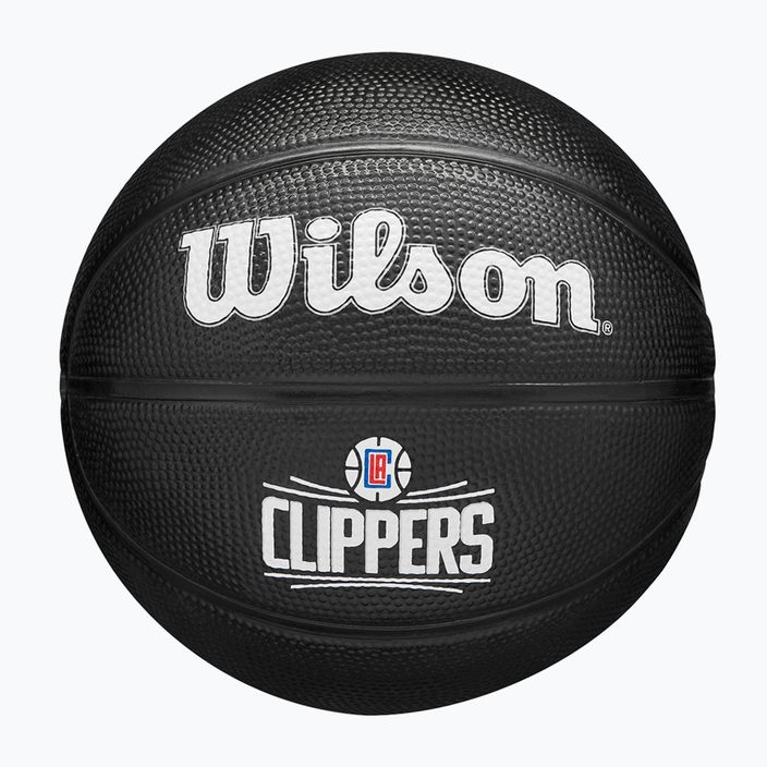 Pallone da basket Wilson per bambini NBA Team Tribute Mini Los Angeles Clippers nero taglia 3