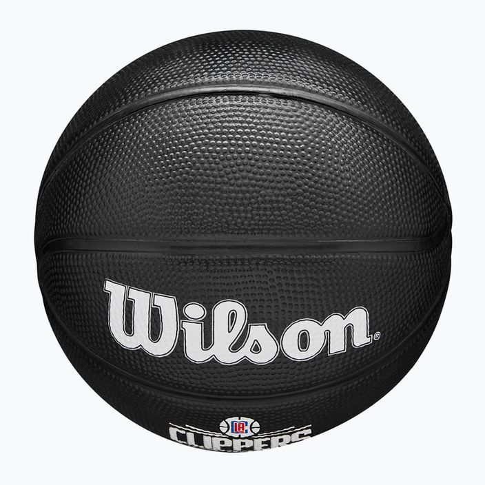 Pallone da basket Wilson per bambini NBA Team Tribute Mini Los Angeles Clippers nero taglia 3 5