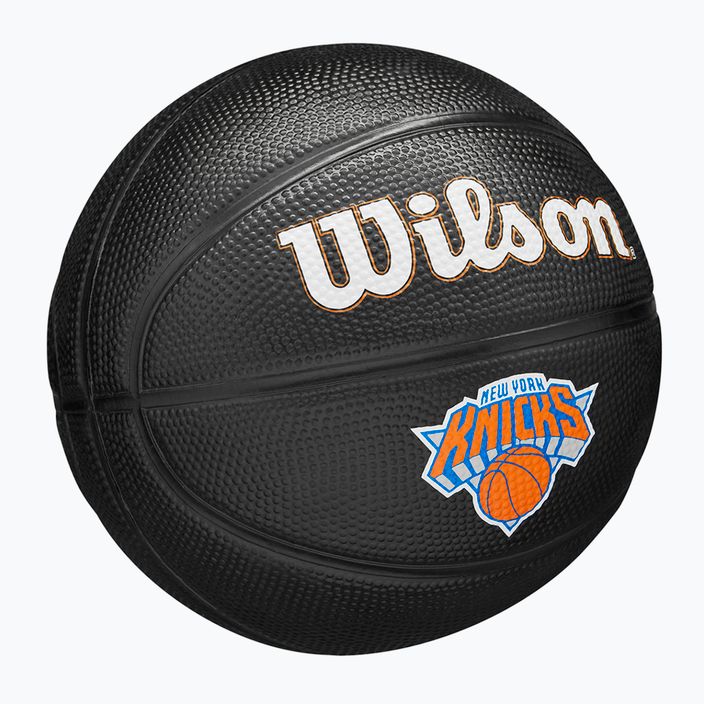 Pallacanestro per bambini Wilson NBA Team Tribute Mini New York Knicks nero taglia 3 2