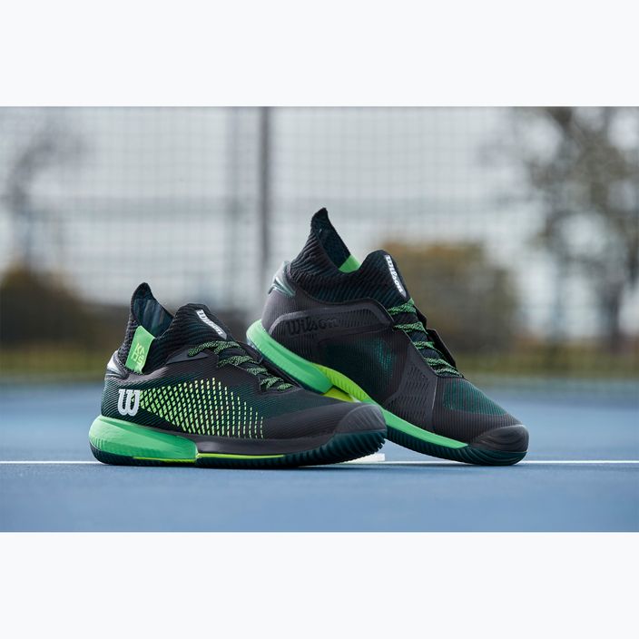 Scarpe da tennis da uomo Wilson Kaos Rapide STF nero/verde 7