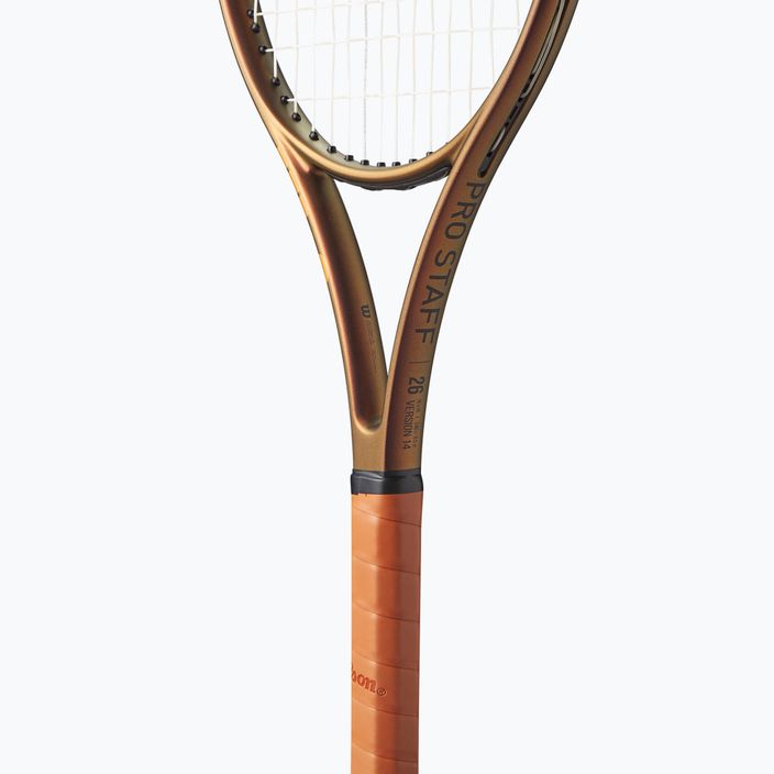 Racchetta da tennis per bambini Wilson Pro Staff 26 V14 oro WR126310 9