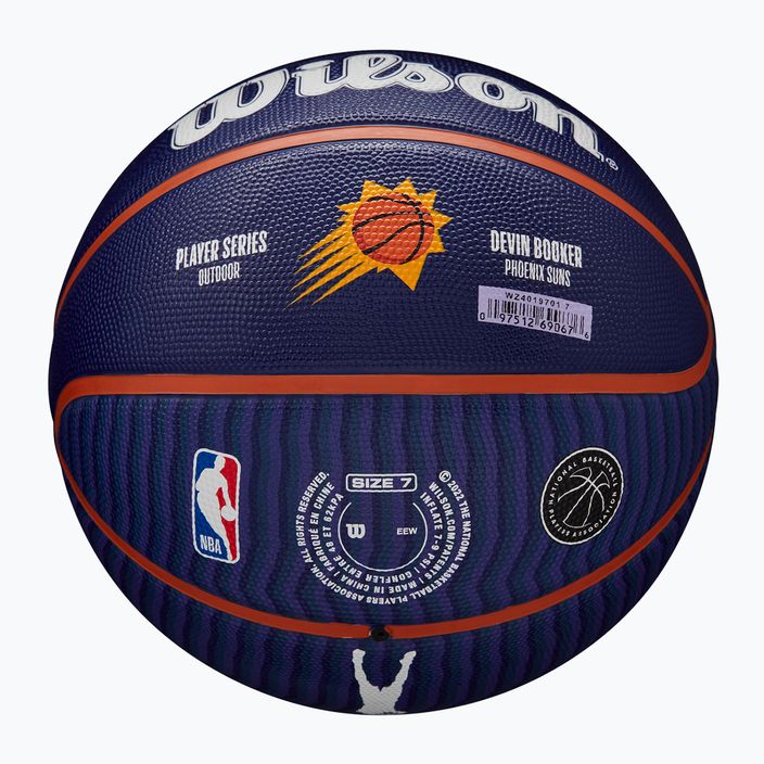 Wilson NBA Player Icon Outdoor basket Booker navy 7 6