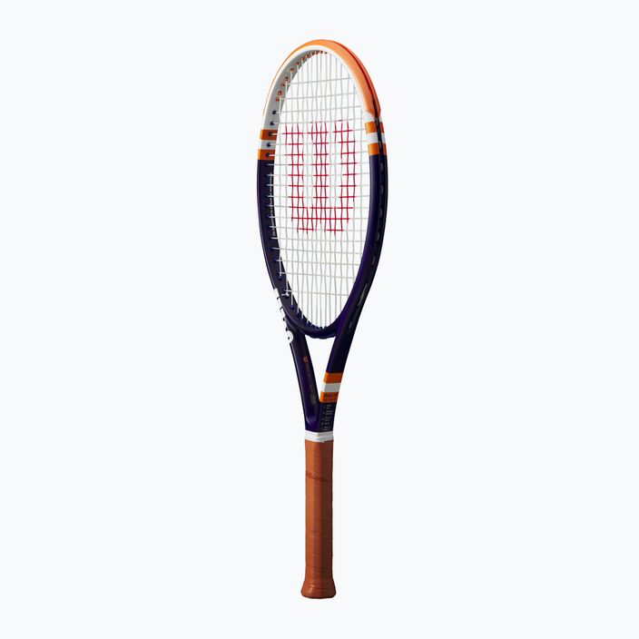 Racchetta da tennis Wilson Blade 26 Roland Garros 2023 per bambini blu navy e arancione WR128010U 3