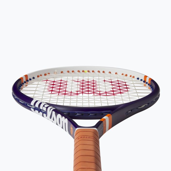 Racchetta da tennis Wilson Blade 26 Roland Garros 2023 per bambini blu navy e arancione WR128010U 4