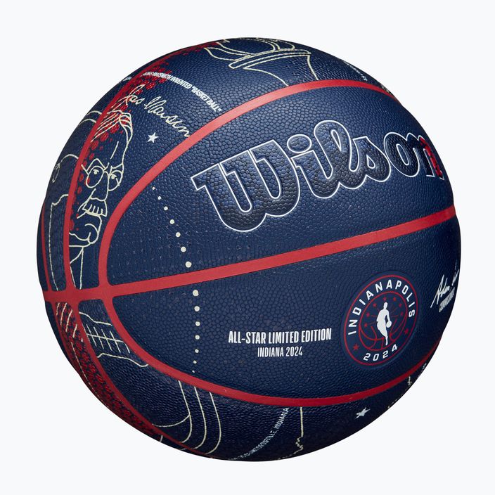 Wilson 2024 NBA All Star basket collezionista + scatola marrone dimensioni 7 2