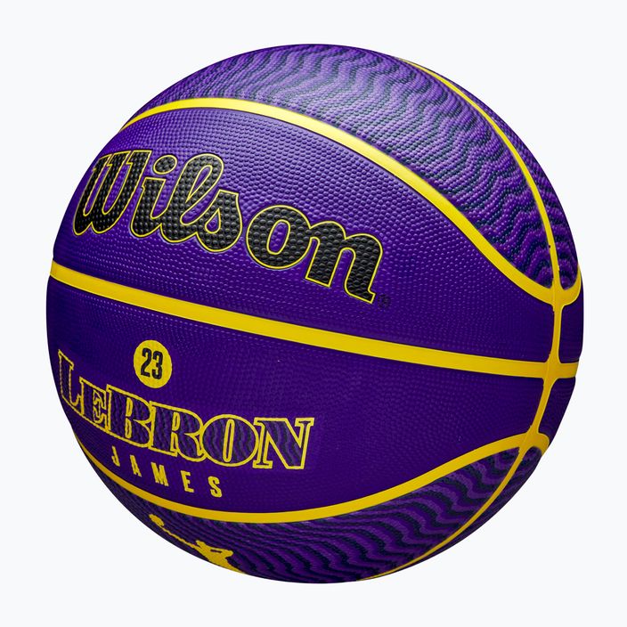 Wilson NBA Player Icon Outdoor basket Lebron blu dimensioni 7 3
