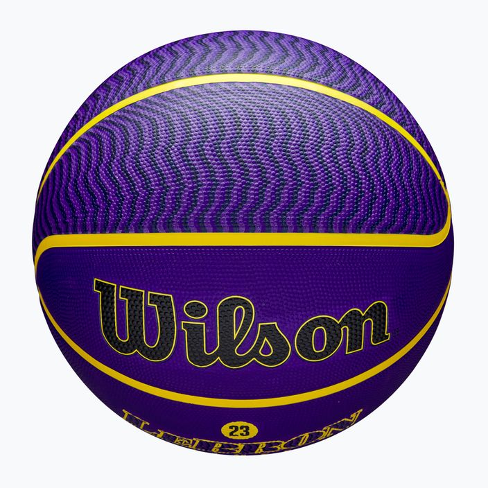 Wilson NBA Player Icon Outdoor basket Lebron blu dimensioni 7 4