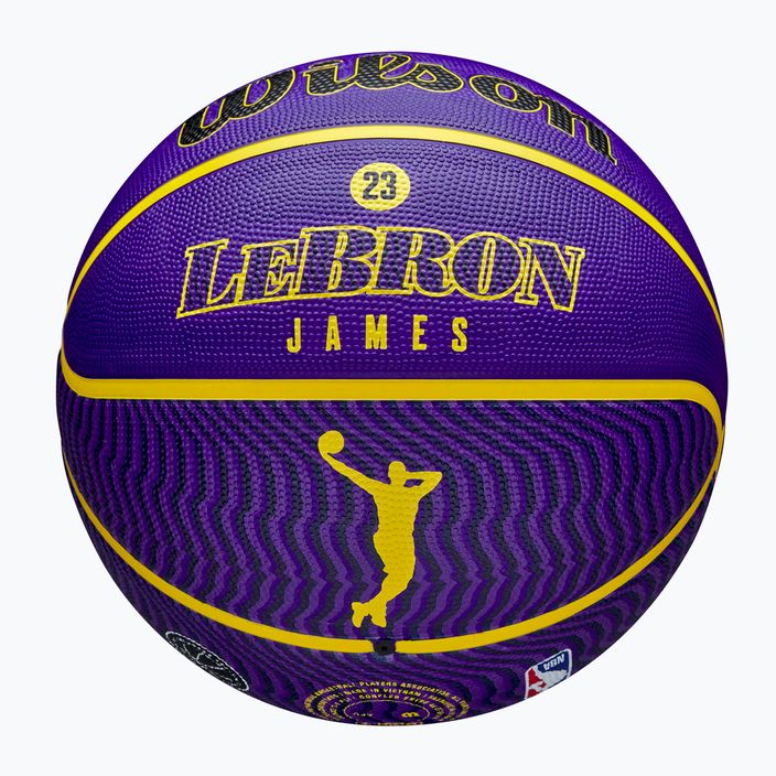 Wilson NBA Player Icon Outdoor basket Lebron blu dimensioni 7 7