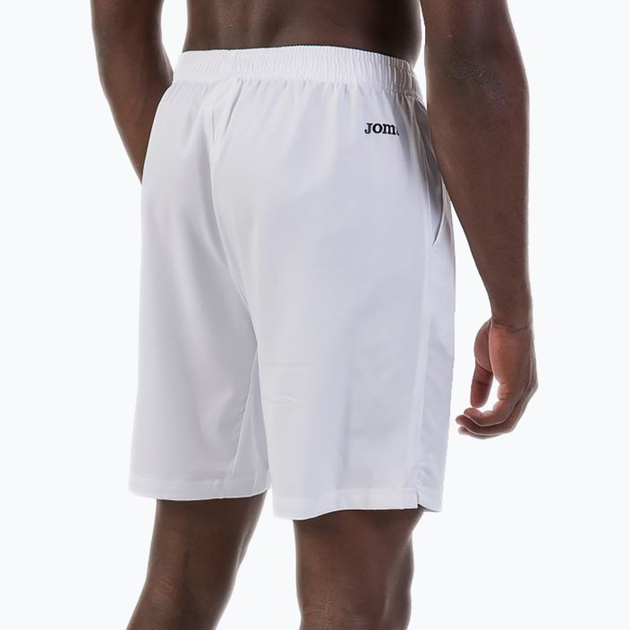 Pantaloncini da tennis Joma Bermuda Master da uomo, bianco 3
