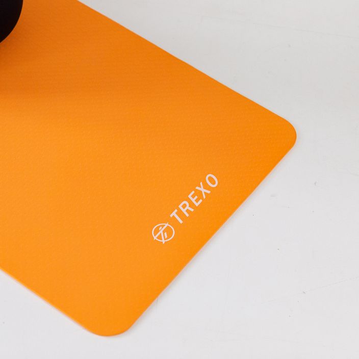 TREXO tappetino yoga TPE 6 mm arancione 10