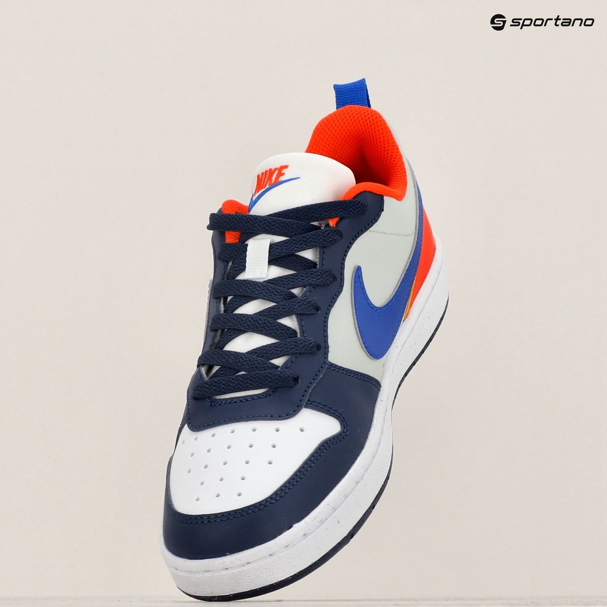 Scarpe Nike Court Borough Low Recraft mezzanotte marina/hyper royal/team orange 9