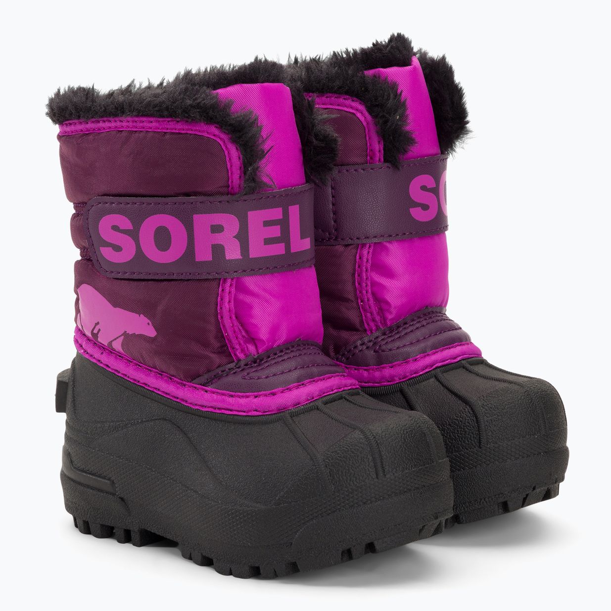 Sorel Snow Commander, stivali da neve per bambini, viola dalia/rosa 4