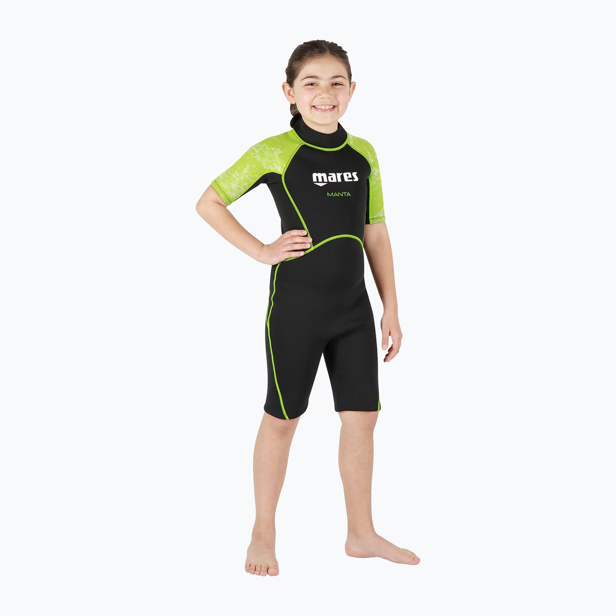 Muta Mares Shorty Manta nero/lime per bambini