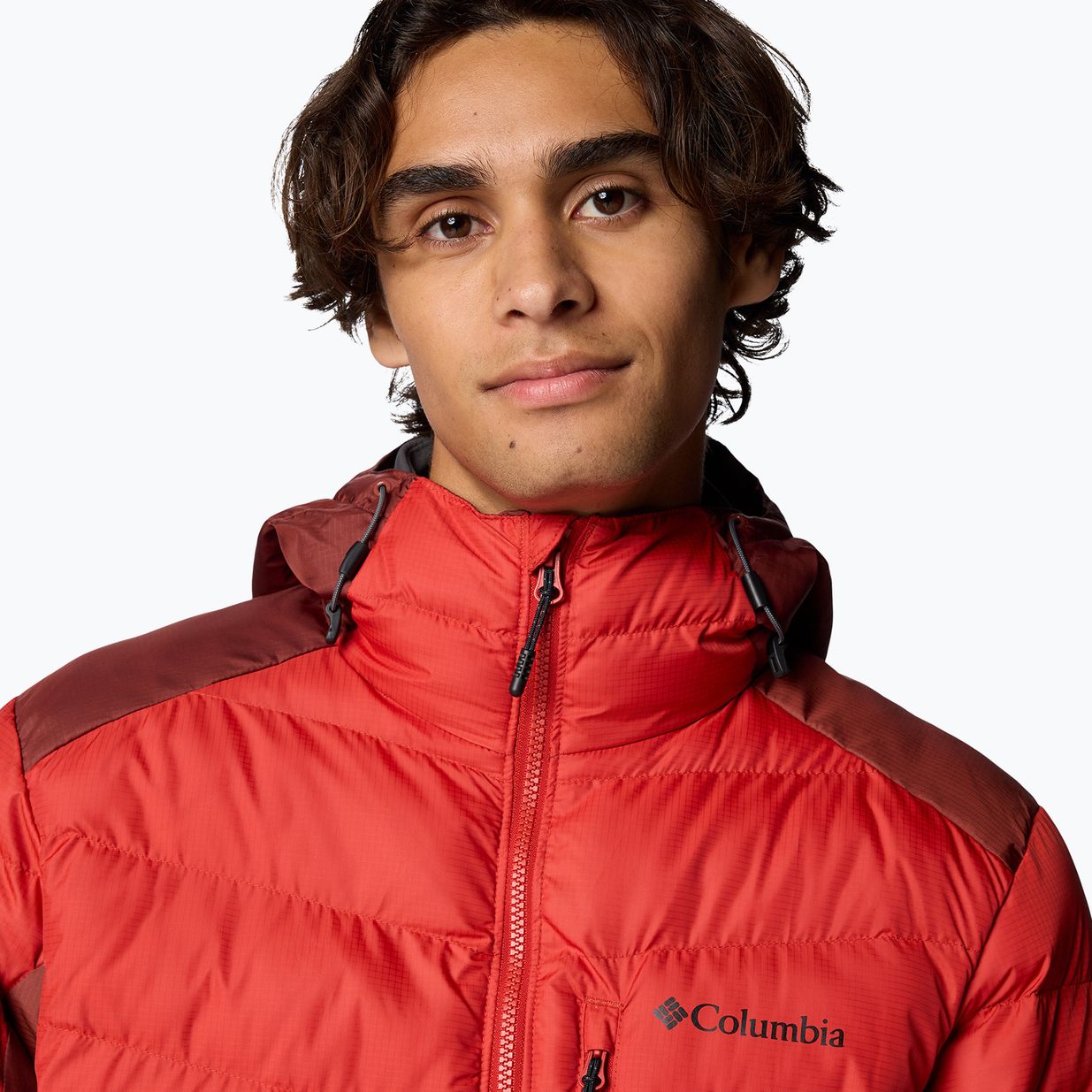 Piumino Columbia Labyrinth Loop II Hooded sail red/ spice da uomo 7