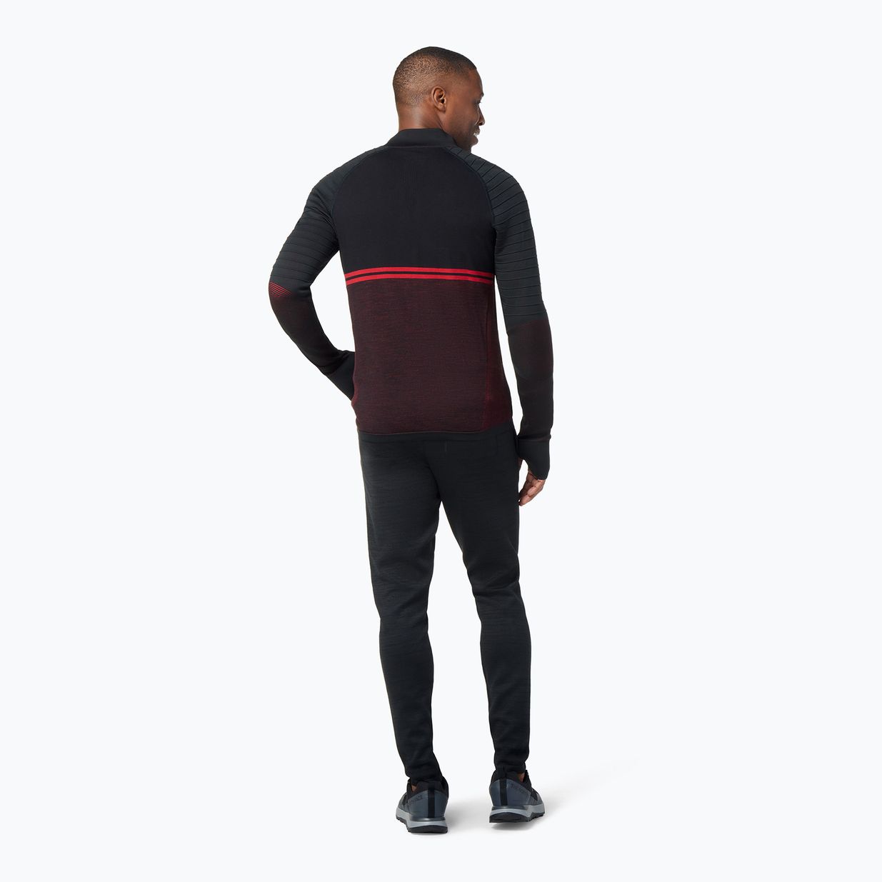 Felpa termica da uomo Smartwool Intraknit Merino Tech Full Zip nero 3