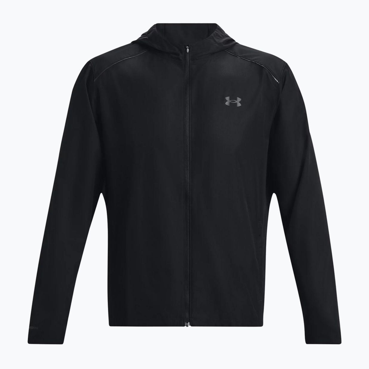 Under Armour Storm Run Uomo Giacca da corsa con cappuccio nero/grigio/riflettente 4