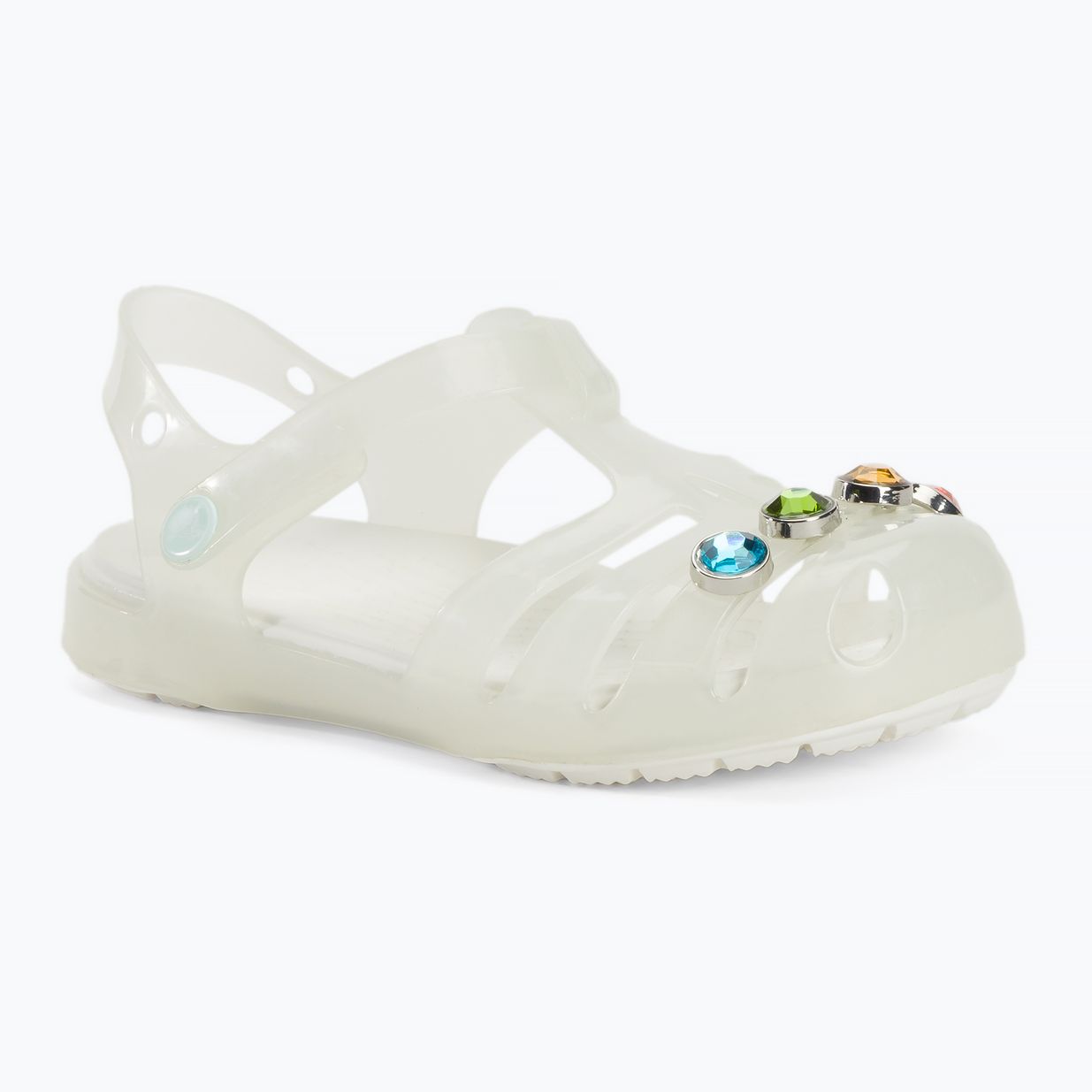 Crocs Isabella Charm Sandali per bambini bianchi