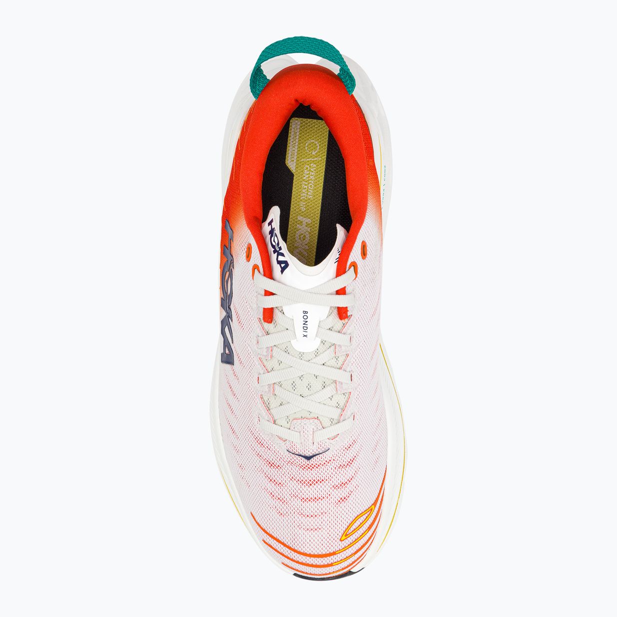 HOKA Bondi X blanc de blanc/flame scarpe da corsa da uomo 7