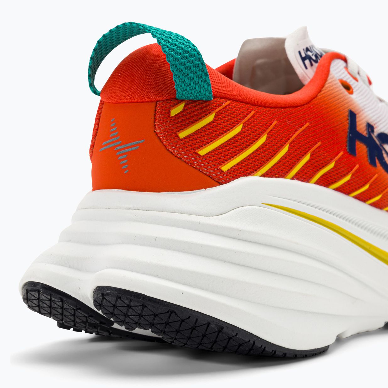 HOKA Bondi X blanc de blanc/flame scarpe da corsa da uomo 10