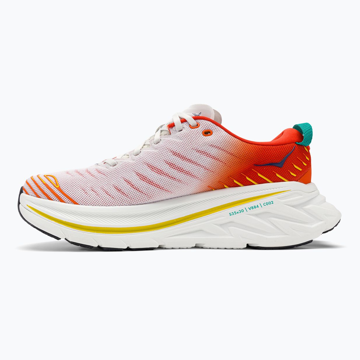 HOKA Bondi X blanc de blanc/flame scarpe da corsa da uomo 3