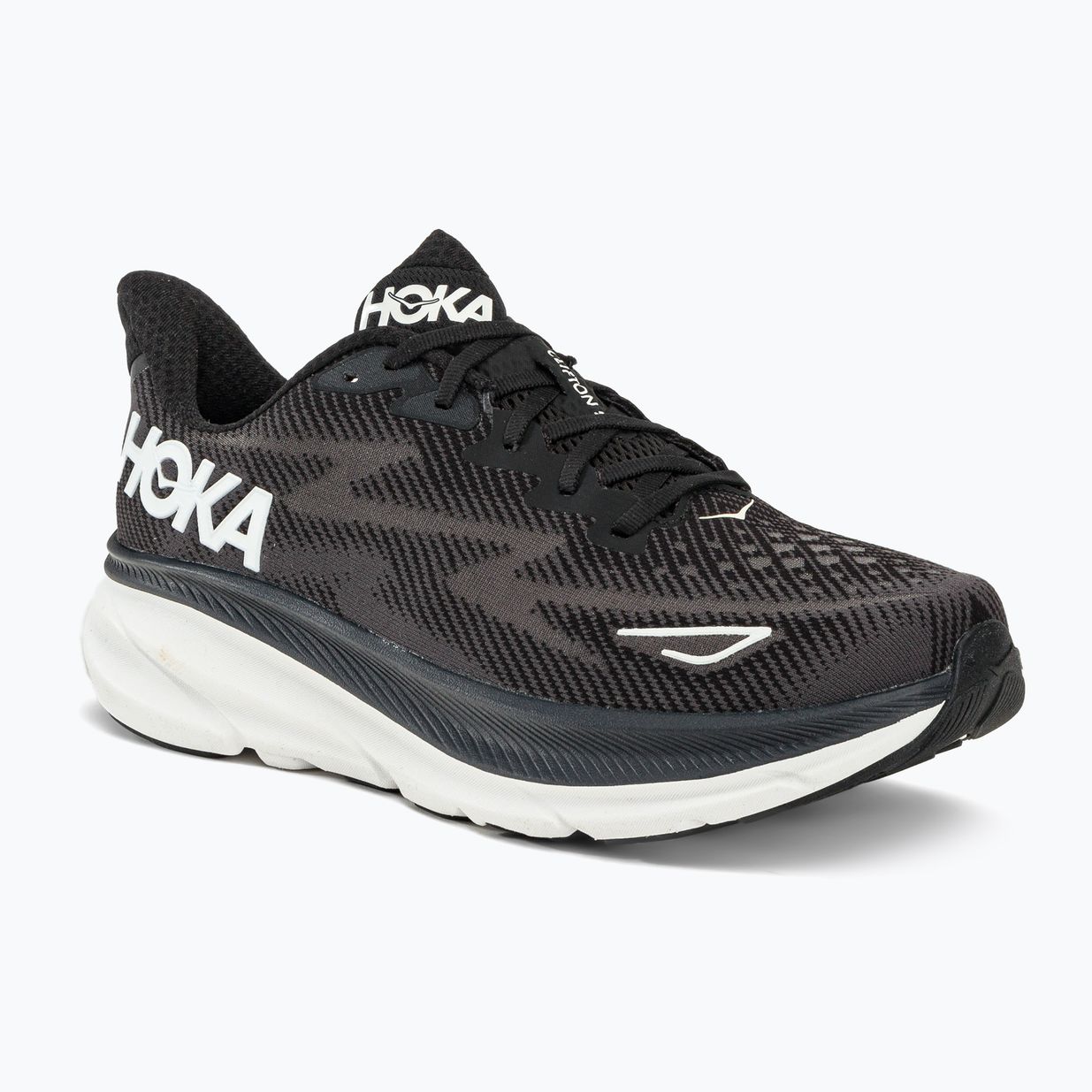 Scarpe da corsa da uomo HOKA Clifton 9 nero/bianco