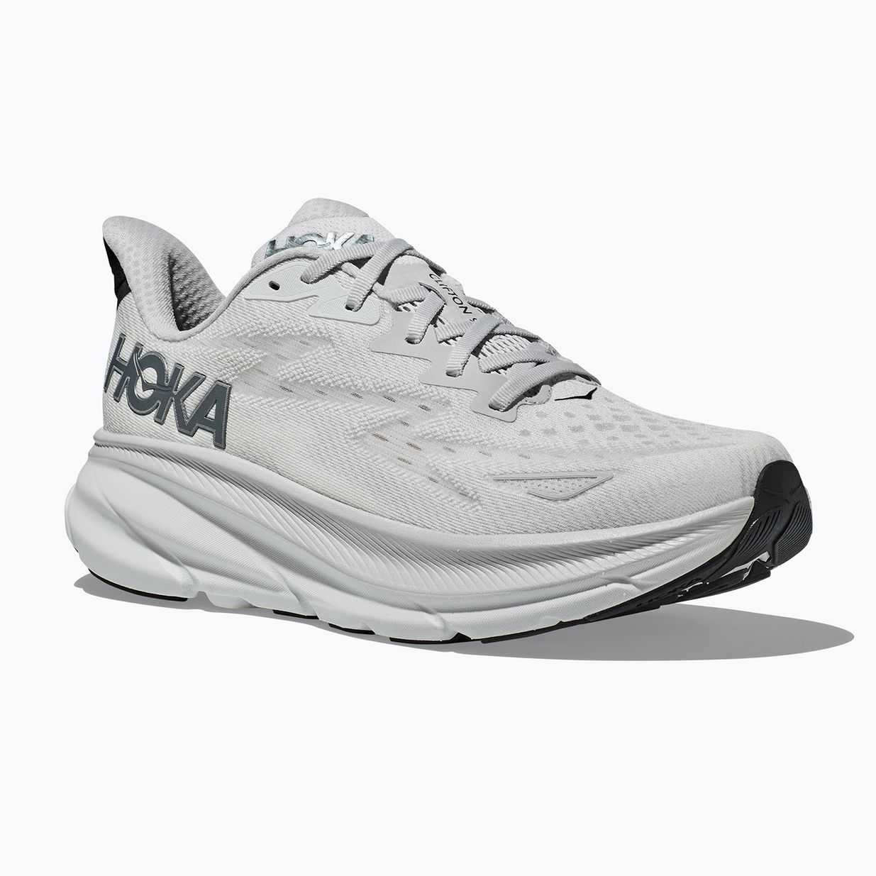 HOKA Clifton 9 nimbus cloud/lana d'acciaio scarpe da corsa da uomo 8