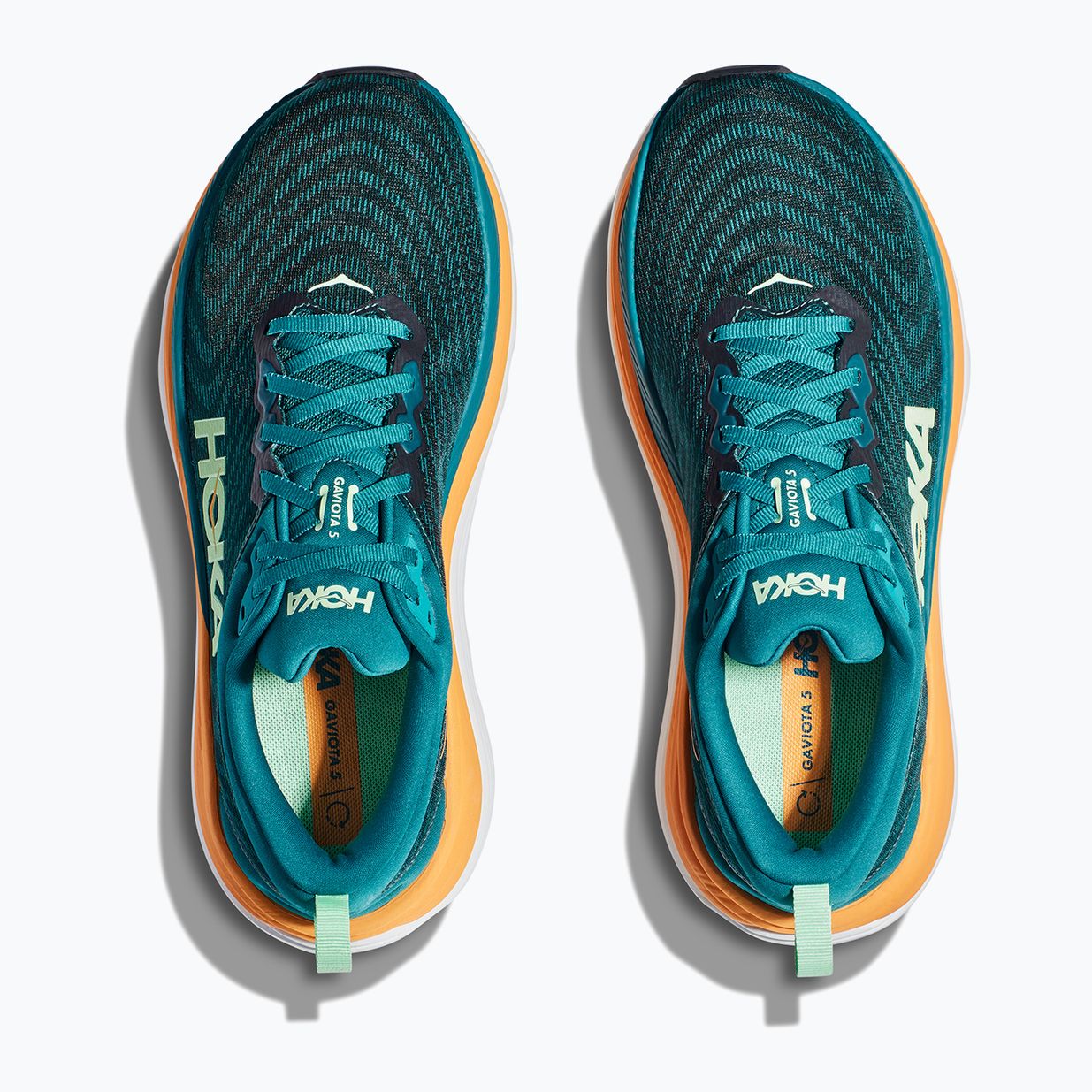 Scarpe da corsa da uomo HOKA Gaviota 5 deep lagoon/sherbet 8