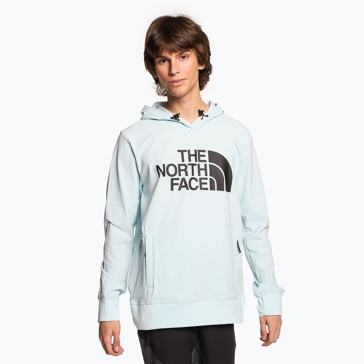 Giacca softshell da uomo The North Face Tekno Logo Hoodie blu ghiaccio